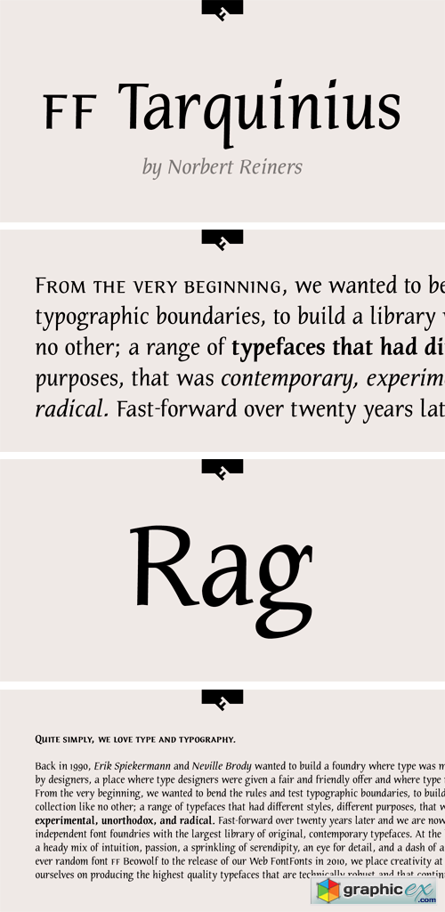 FF Tarquinius Font Family