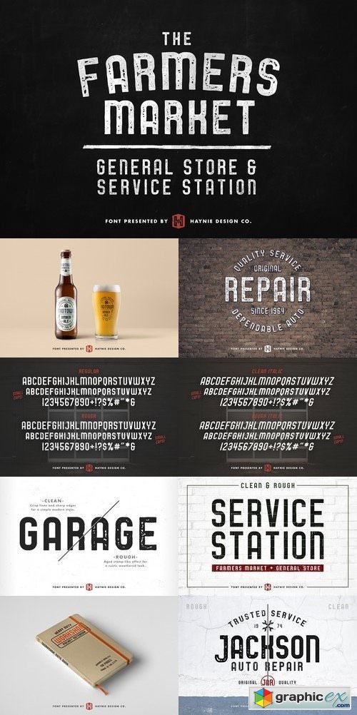Service Station Vintage Market Font