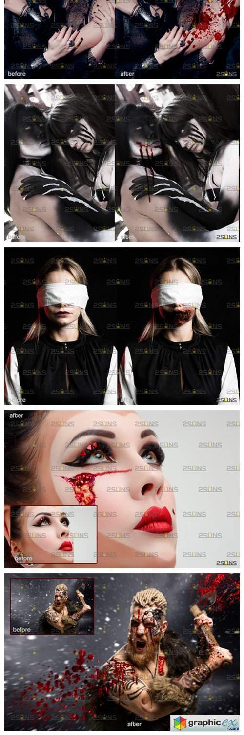  Wounds and Scars, Blood Splatter Overlay 